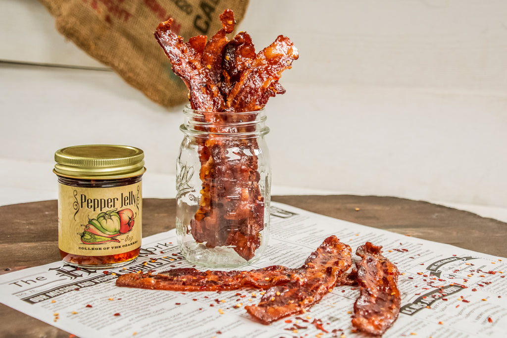 Pepper Jelly Candied Bacon