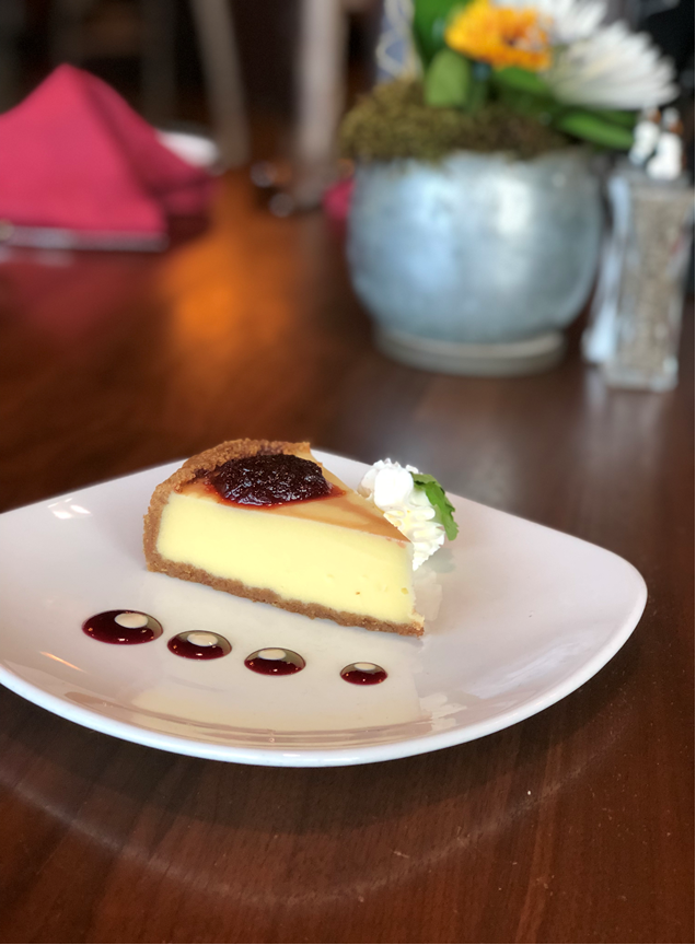 Cheesecake with Cherry Fruit Spread